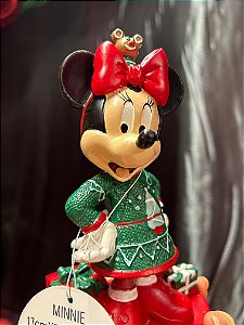 Escultura em Resina Minnie Natal - 17cm