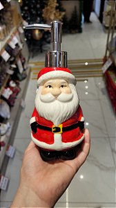 Porta Sabonete Papai Noel em Cerâmica 20 cm