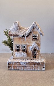 Adorno de Natal Casa com Cerca - 13X16X15CM