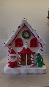 Casinha de Natal em Resina - 14cm