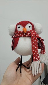 Pássaro Vermelho Decorativo 17 cm Natal