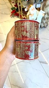 Kit 2 Fitas Natalinas Vermelho 5cm x 2,7m