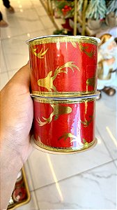 Kit 2 Fitas Natalinas Vermelha 5,2x270cm