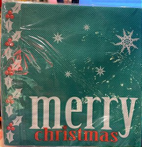 GUARDANAPO PAPEL MERRY-FOLHA DUPLA COM 12 UNIDADES