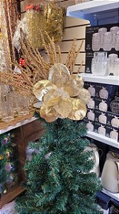 Topo de Árvore Dourado 1,5m a 1,8m Natal