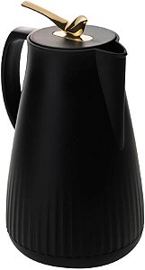 Garrafa Térmica de Plástico New Bird Preta 1 L - WOLFF