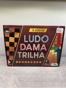 Jogo Ludo Dama Trilha 3 em 1 | Brinquedo