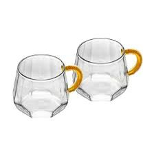Kit 2 Canecas Borossilicato 220ml Amarela