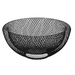 Fruteira Aramada Metal Preto - 25x11,5cm
