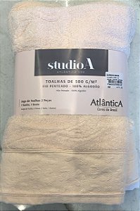 Kit Toalhas Rosa Savana - Banho e Rosto - 100% Algodão