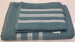 Kit Toalha Banho e Rosto Verde - Luma Atlântica