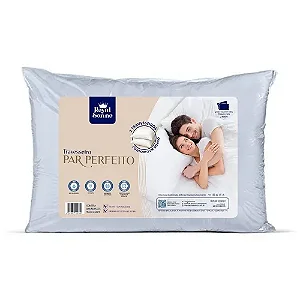 Travesseiro Par Perfeito / 2 Travesseiros Conforto em Dobro 45x65cm - Royal Sonno