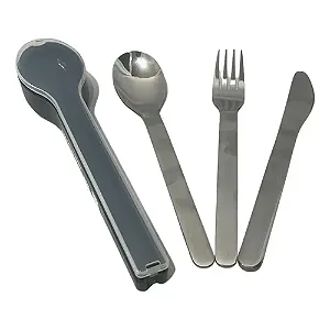 Kit Talher Full Fit Inox com Estojo