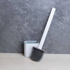 Escova Sanitária com Suporte Cinza 35,5cm Lyor