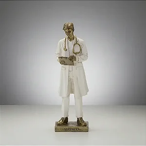Estatueta Médico em Resina - 8x7,5x25cm