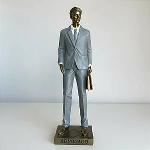 Estatueta Advogado em Resina - 8x6x25,5cm