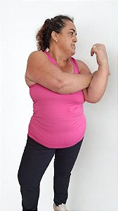 Regata Fitness Plus Size - Tecido Poliamida -  Leveza e conforto para o dia a dia