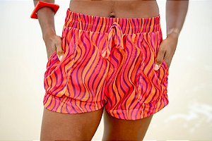 Saída Short em Tule Terras Quentes