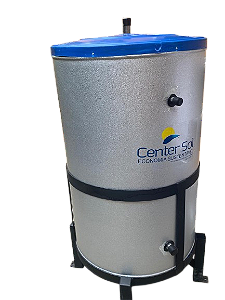 BOILER 100 LITROS / VERTICAL / AÇO INOX 304 / ALTA PRESSÃO / CENTER SOL