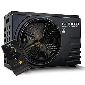 Trocador de Calor Para Piscinas Até 100 Mil Litros Inverter Wifi Komeco KOBC 100QC G1