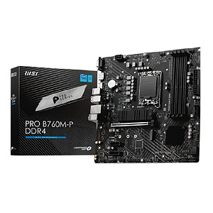 PLACA MAE LGA 1700 MSI PRO B760M-P - DDR4 - MATX - M.2 - VGA HDMI DISPLAYPORT