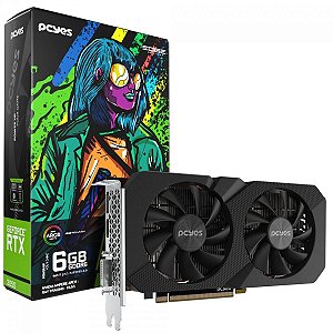 PLACA DE VÍDEO PCYES RTX 3050  EDGE 6GB GDDR6 PVRTX30506BLPE
