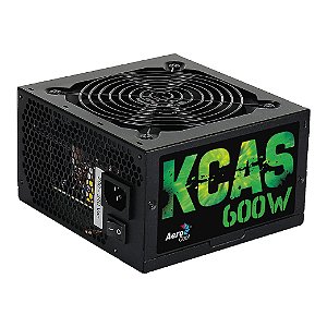 FONTE ATX 600W FULL RANGE AEROCOOL KCAS 80 PLUS BRONZE
