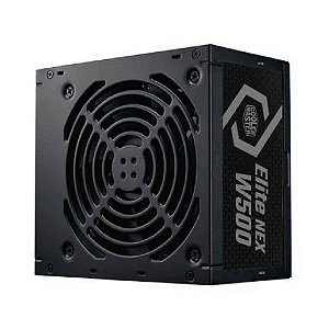 FONTE COOLER MASTER ELITE NEX W500 500W 80 PLUS WHITE PRETA