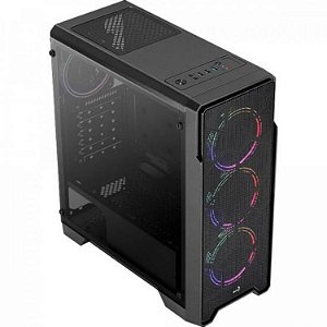 GABINETE AEROCOOL ATX ORE SATURN FRGB PRETO