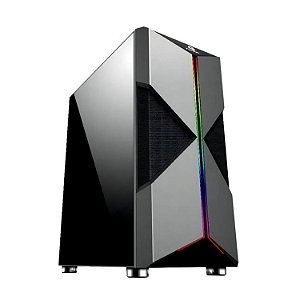 GABINETE ATX HOLT FORTREK PRETO