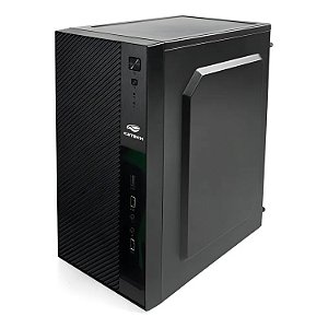 GABINETE C3TECH PRETO MT-31BK COM FONTE 200W - OFFICE