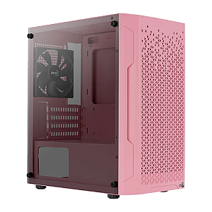 GABINETE GAMER AEROCOOL ATX TRINITY MINI G PK V1 ROSA