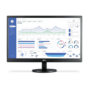 MONITOR  18.5" AOC LED E970SWHNL (HDMI/VGA/AJUSTE DE INCLINACAO/WIDESCREEN/1366X768 HD) D13106