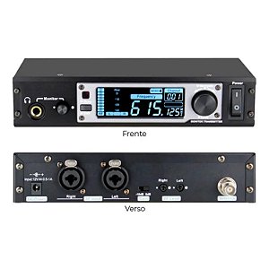 MONITOR TRANSMISSOR FONE RETORNO DE PALCO SEM FIO DYLAN UHF DSM-601