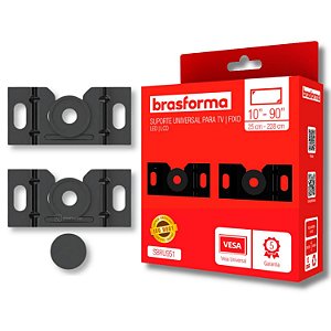 SUPORTE TV BRASFORMA FIXO UNIVERSAL 10 A 90 POLEGADAS SBRU951
