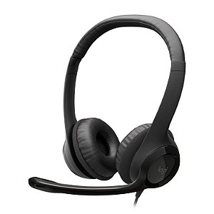 FONE DE OUVIDO HEADSET COM MIC USB LOGITECH H390 PRETO