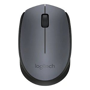 MOUSE SEM FIO LOGITECH M170 PRETO/CINZA