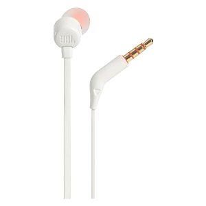 FONE DE OUVIDO INTRA-AURICULAR COM FIO TUNE 110 BRANCO JBL