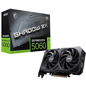 PLACA DE VÍDEO MSI RTX 5060 SHADOW 2X OC NVIDIA GEFORCE 8GB GDDR7 128-BITS