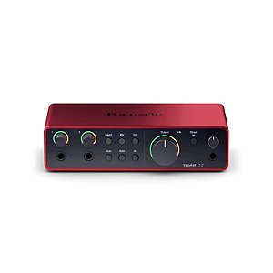 INTERFACE DE AUDIO PROFISSIONAL FOCUSRITE SCARLETT 2I2 4°GERACAO