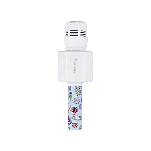 MICROFONE KARAOKE BLUETOOTH TEEN STAR OEX MK-300 BRANCO