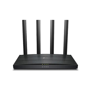 ROTEADOR TP-LINK WIFI6 ARCHER AX12 DUAL BAND GIGABIT  AX1500  4 ANTENAS PRETO