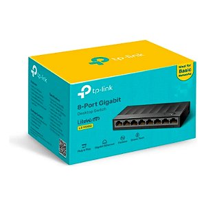 SWITCH 8 PORTAS GIGABIT 10/100/1000 TP LINK LS1008G
