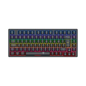 TECLADO MECANICO GAMER T DAGGER MEGATRE 75% RGB SWITCH MARROM ABNT2 T-TGK326-BR