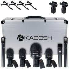 KIT MICROFONE PARA BATERIA 7 PECAS KMD 107 KADOSH