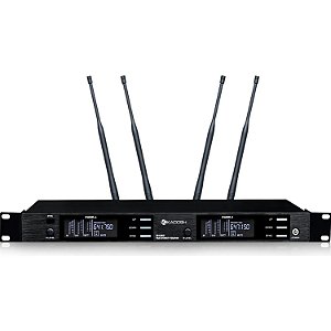 MICROFONE SEM FIO KADOSH K1202M BASTÃO DUPLO UHF