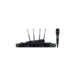 MICROFONE SEM FIO KADOSH K1202M BASTÃO DUPLO UHF