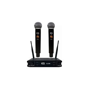 MICROFONE SEM FIO KADOSH KDS W 392M BASTÃO DUPLO UHF
