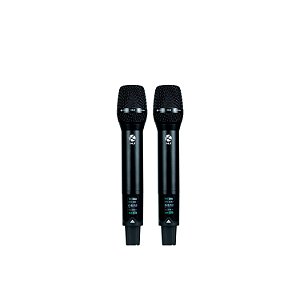 MICROFONE SEM FIO KADOSH K492MR 2 BASTÕES DE MÃO UHF RECARREGAVEL