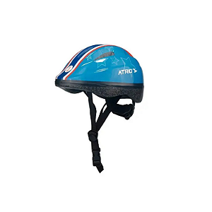 CAPACETE PARA CICLISTA INFANTIL AZUL ESTRELA PP BI040 ATRIO